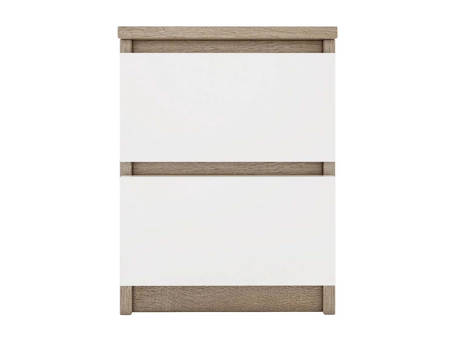 ASTER T2 - Mesita de noche 2 cajones - estilo moderno - 40x30x30- mueble auxiliar - acabado doble