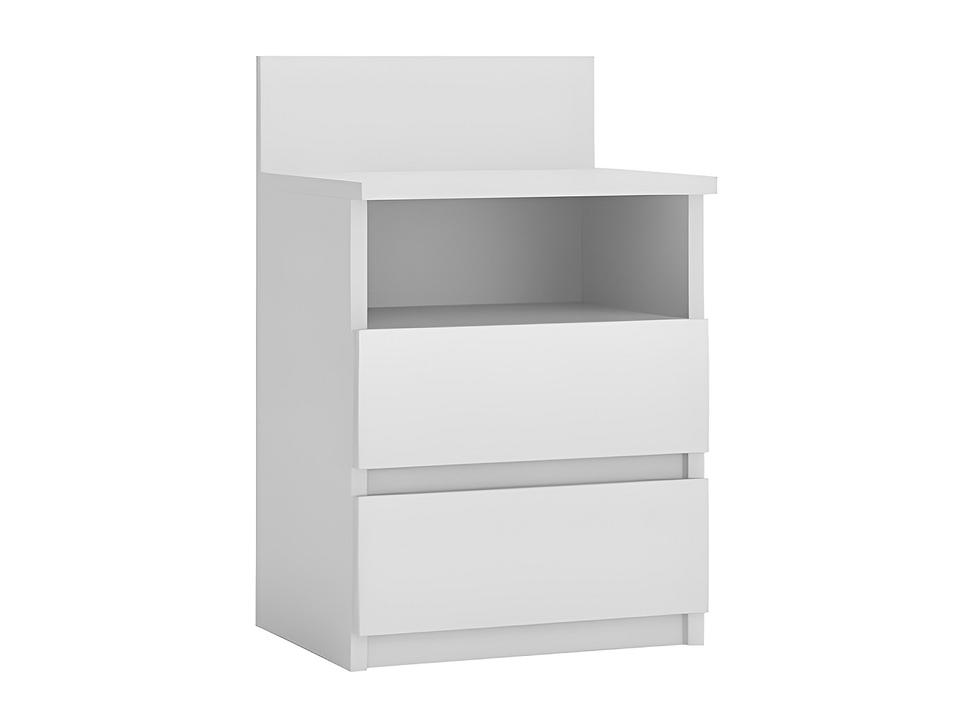 Lot de 2 tables de chevet. noir et cannage 40 x 40 x 48cm - Bianca - 1 tiroir. 1 étagère | Leroy