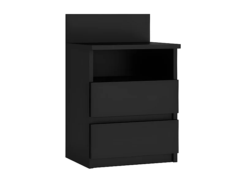 Table de chevet / Table de nuit moderne avec 2 tiroirs et 1 étagère Malwa M1
