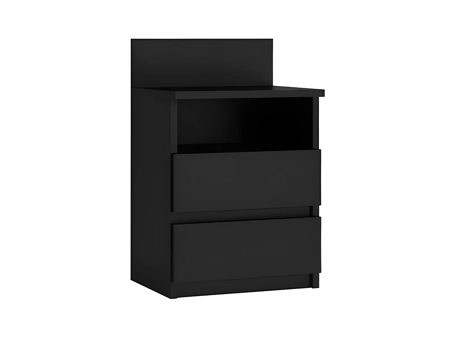 Table de chevet / Table de nuit moderne avec 2 tiroirs et 1 étagère Malwa M1