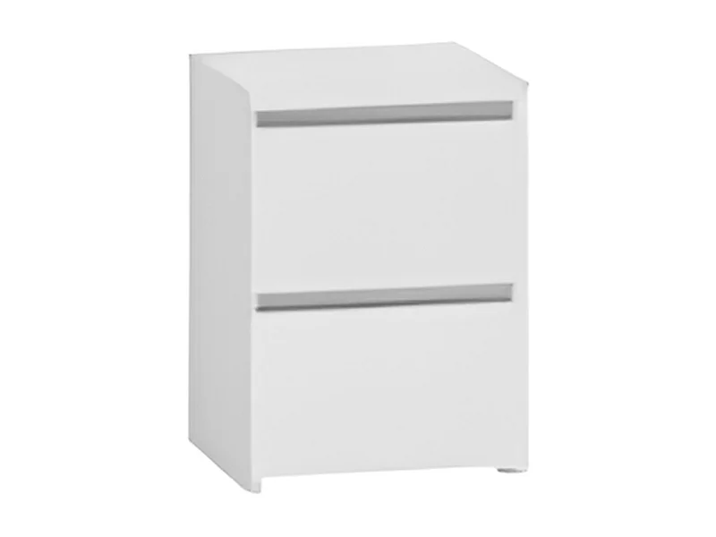 ASTER T2 - Mesita de noche 2 cajones - estilo moderno - 40x30x30cm - mesita de noche - mobiliario auxiliar