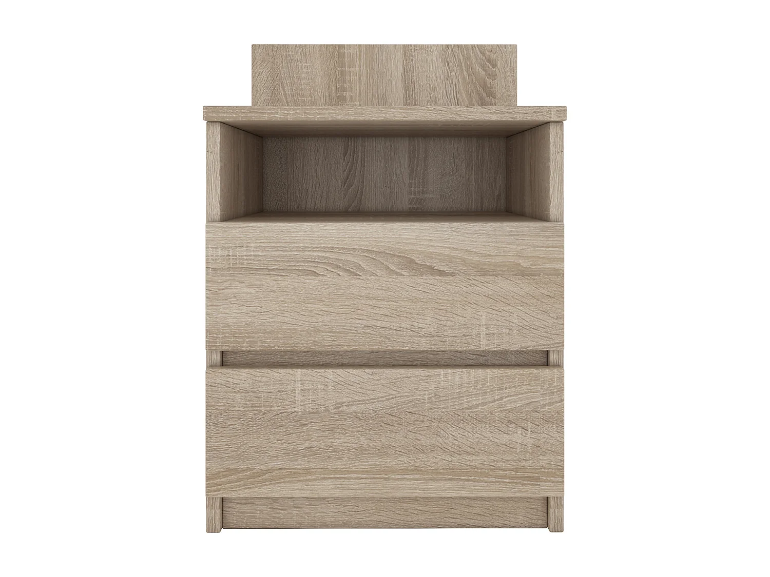 ASTER T1 - Mesita de noche con 2 cajones - 59x40x32cm - mesita de noche - estilo escandinavo