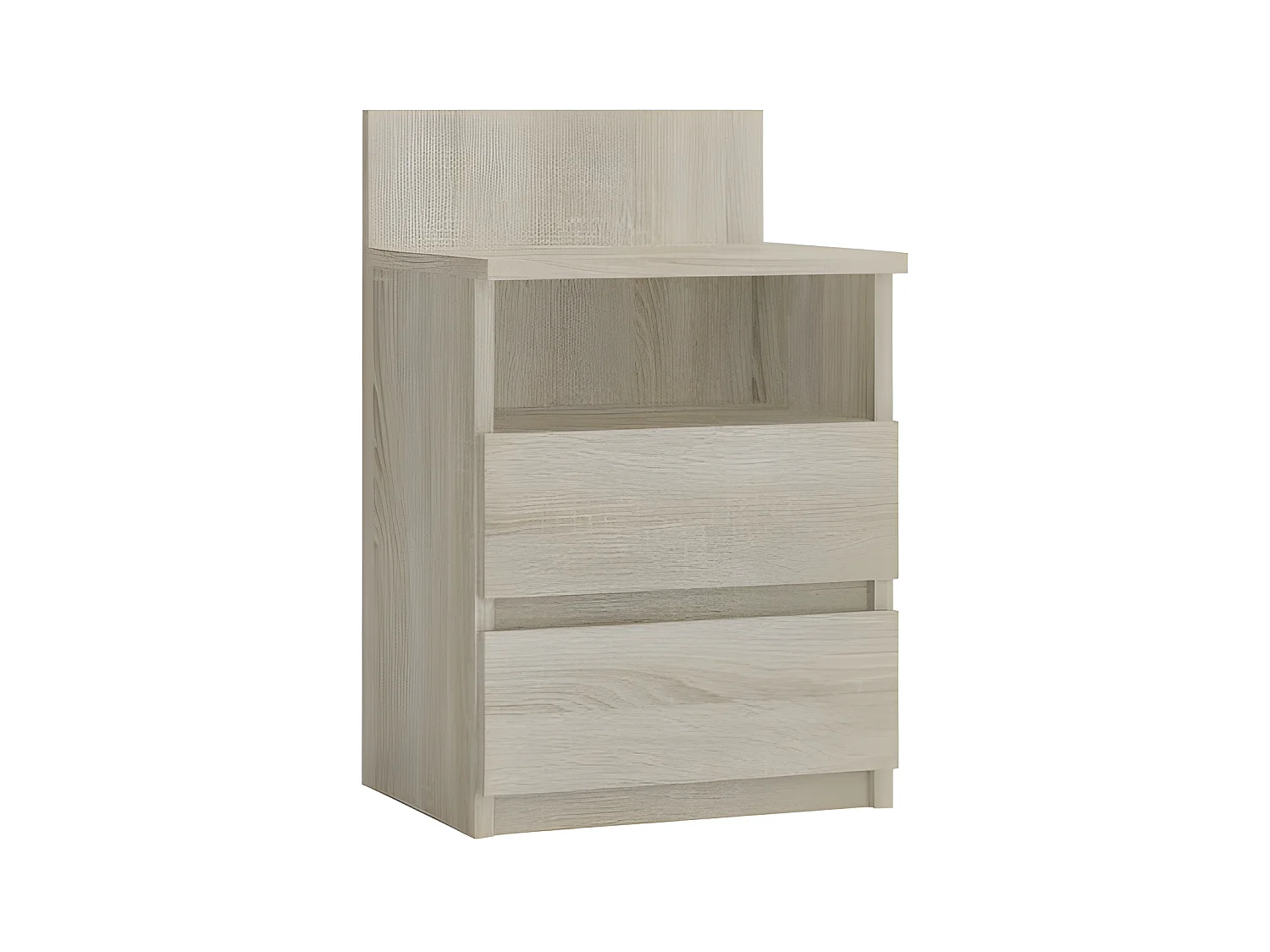 Table de chevet / Table de nuit moderne avec 2 tiroirs et 1 étagère Malwa M1