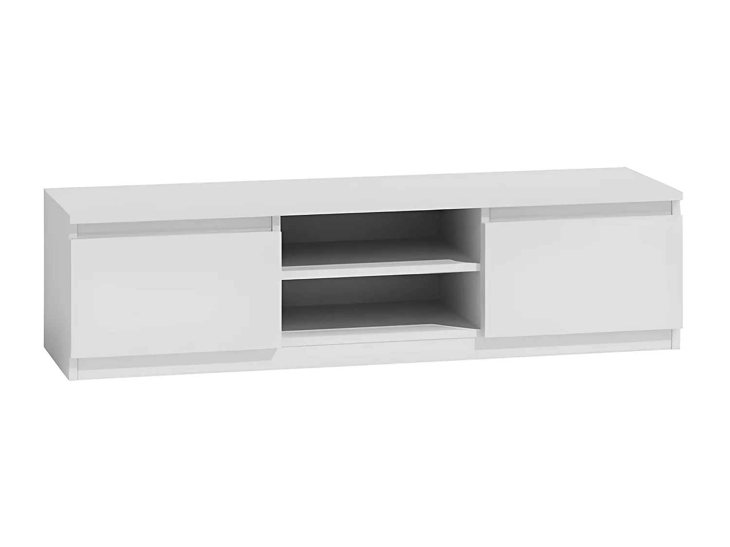 TIVOLI - Mueble de televisión - estilo moderno - 140x40x36cm - 2 cajones + 2 puertas - almacenamiento de equipos de Televisión/audio