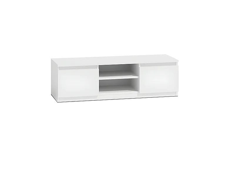 TIVOLI - Mueble de televisión bajo moderno - 40x120x36 - 2 cajones + 2 puertas - almacenamiento moderno para equipos de TV/audio/video