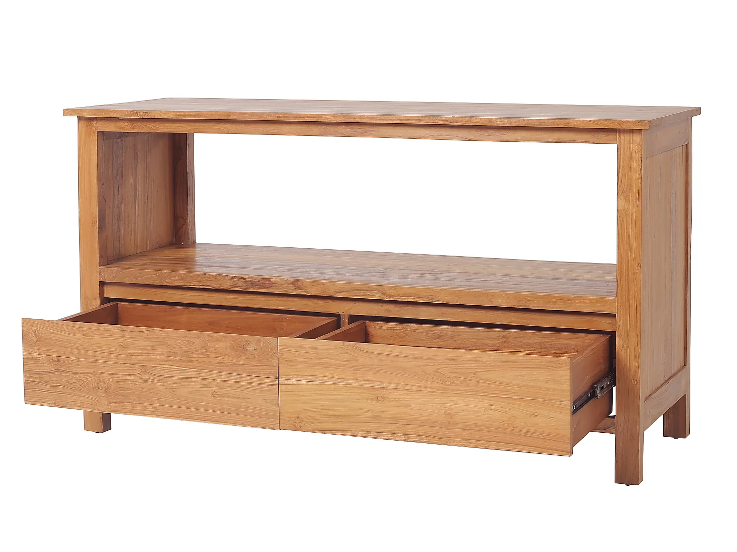 Badmöbel mit Doppelwaschbecken - Teakholz - 135 cm - KETAPANG