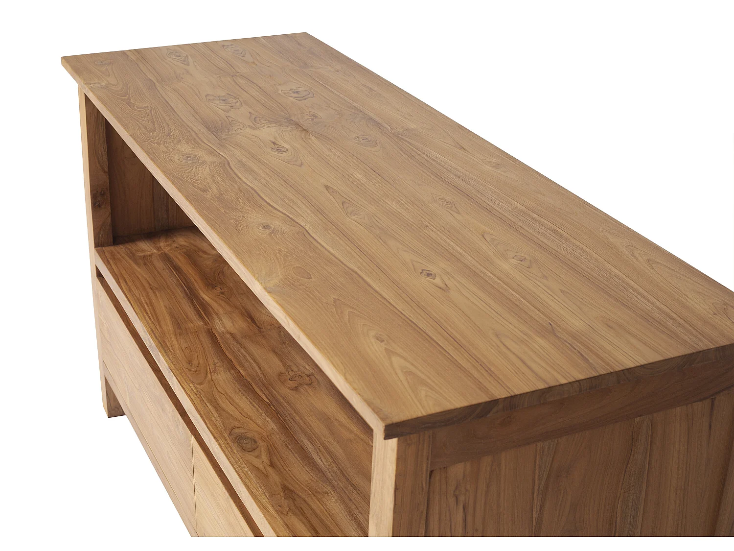 Badmöbel mit Doppelwaschbecken - Teakholz - 135 cm - KETAPANG