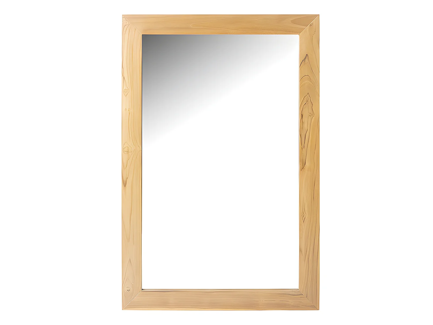 Badmöbel mit Einzelwaschbecken + Spîegel - Teakholz - 90 cm - KETAPANG