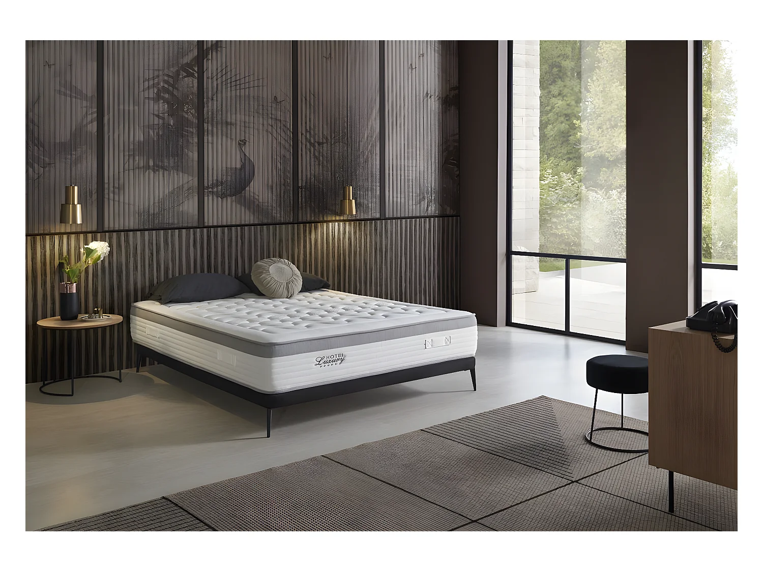 Colchón 135x190 Visco Hotel 5 Estrellas Altura 30cm ±2 Antibacterial.