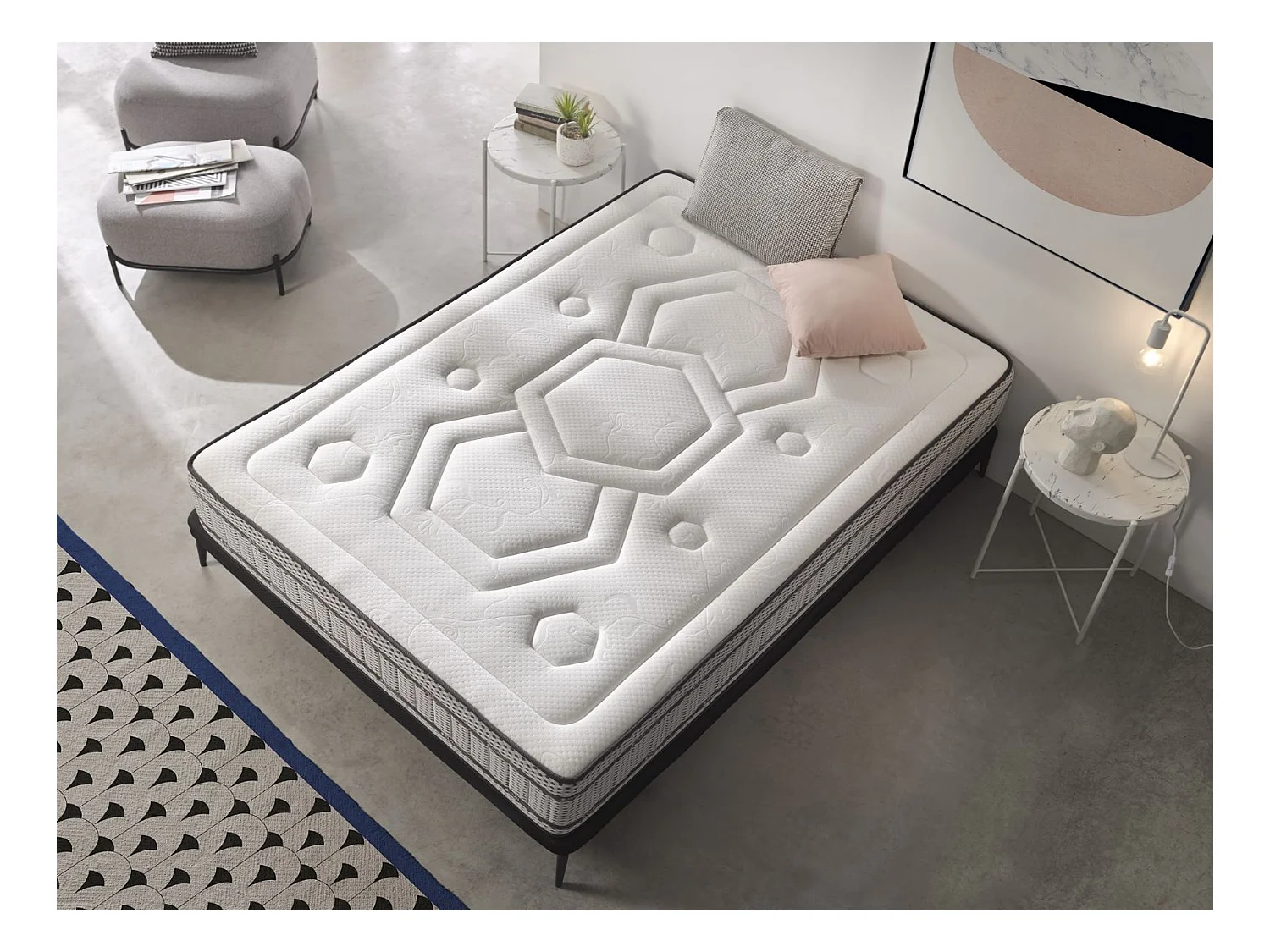 Colchón Muelles Ensacado Dual Memory Doble Cara 90x190 Altura 30 cms +/-2.