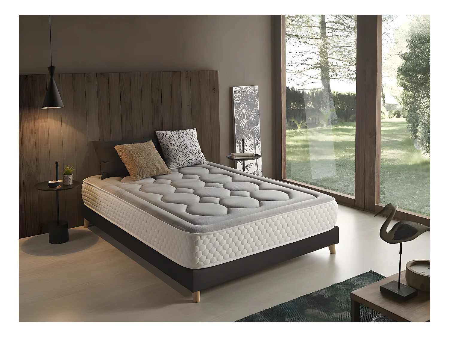 Colchón 135x200 Viscoelástico Natur Grafeno 28 cm +/-2 Firmeza Media-Alta.