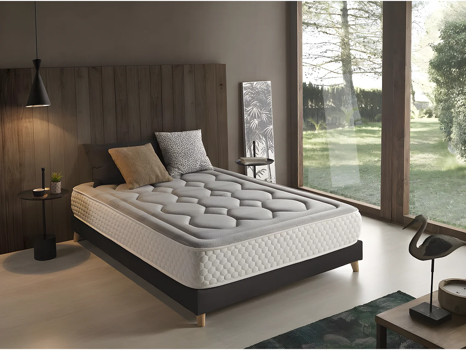 Colchón 135x200 Viscoelástico Natur Grafeno 28 cm +/-2 Firmeza Media-Alta.