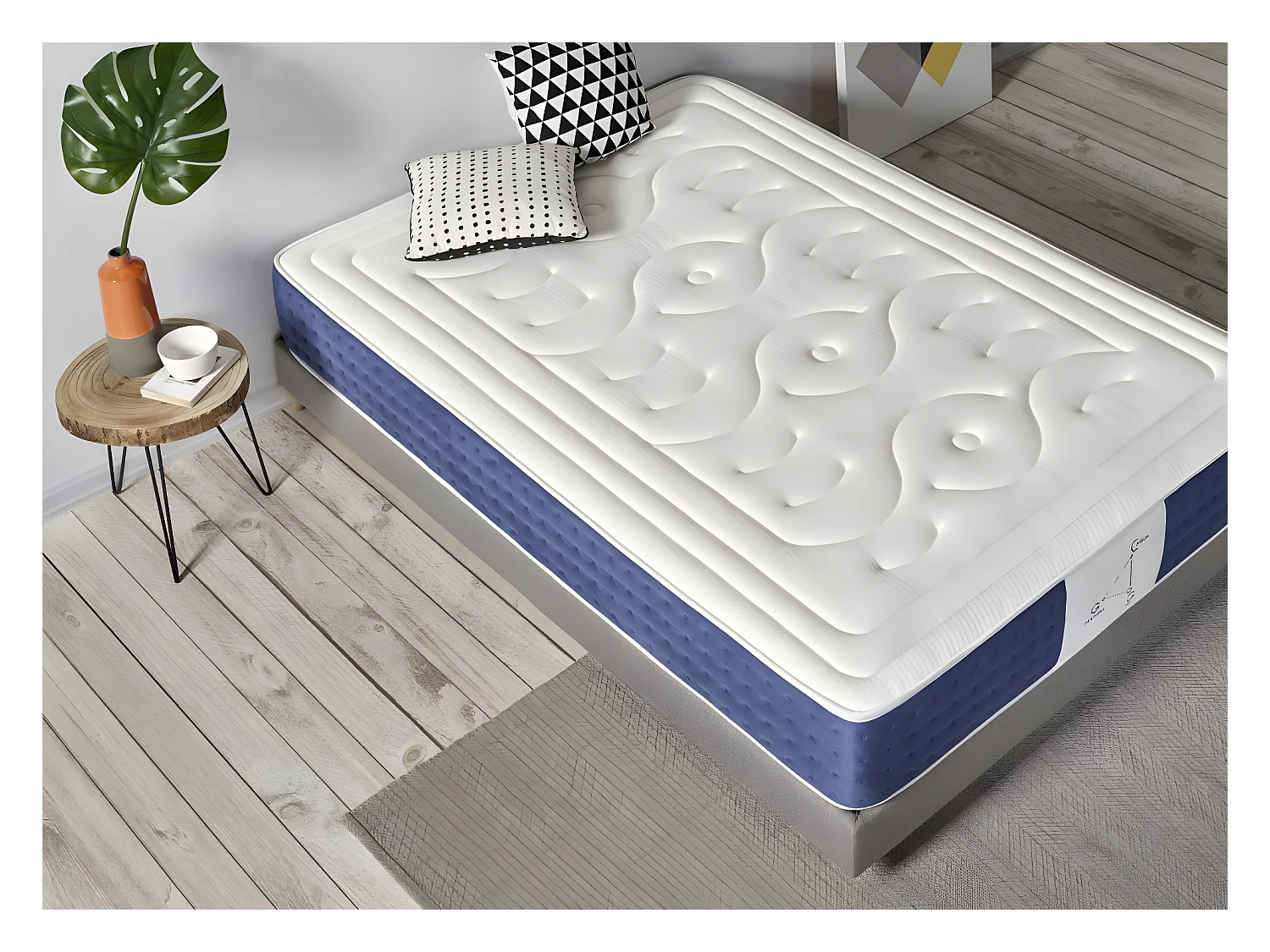 Colchón Visco 120x200cm Memory Sistem Plus Altura 30cm +/-2