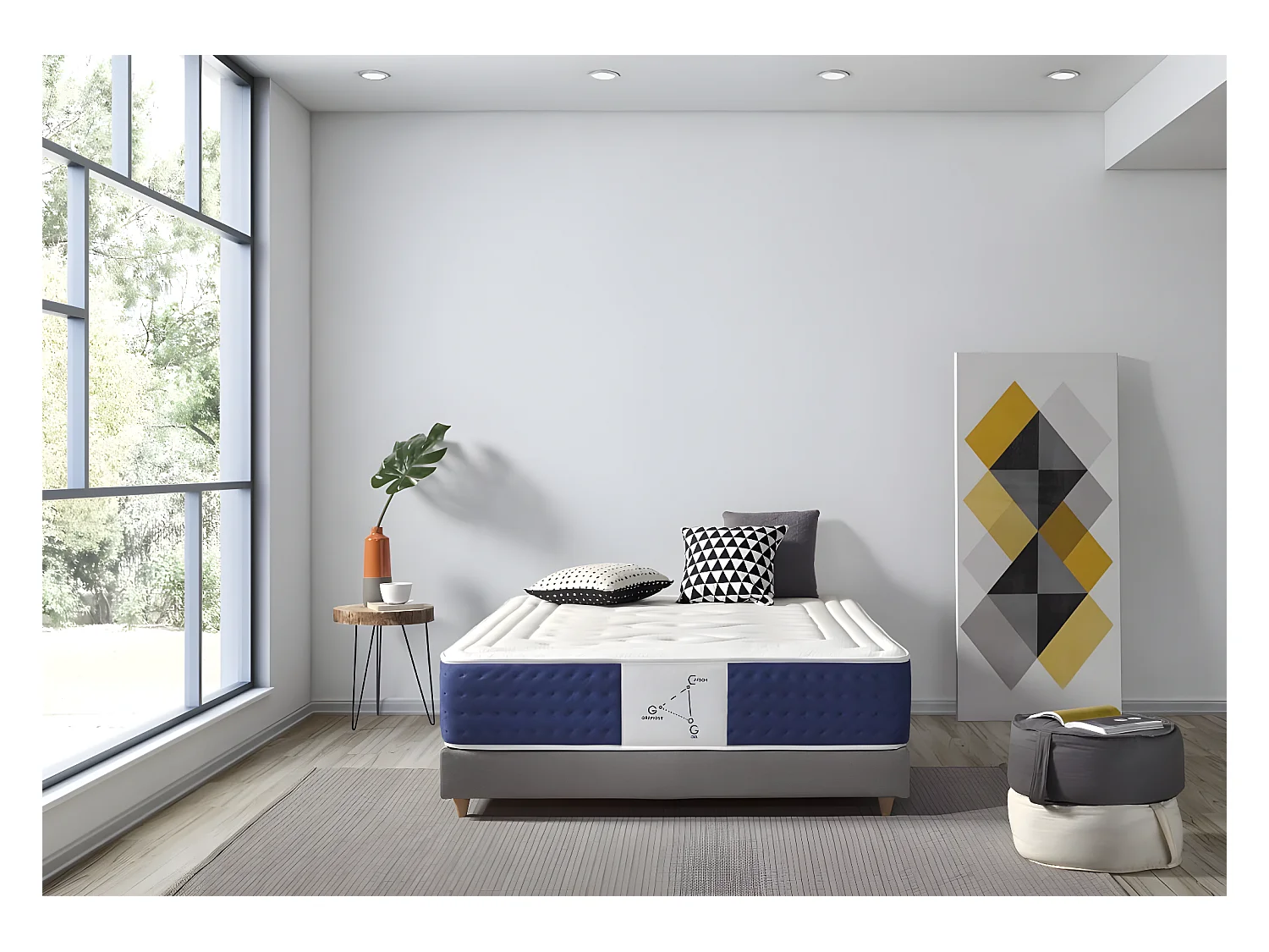 Colchón Visco 70x190cm Memory Sistem Plus Altura 30cm +/-2