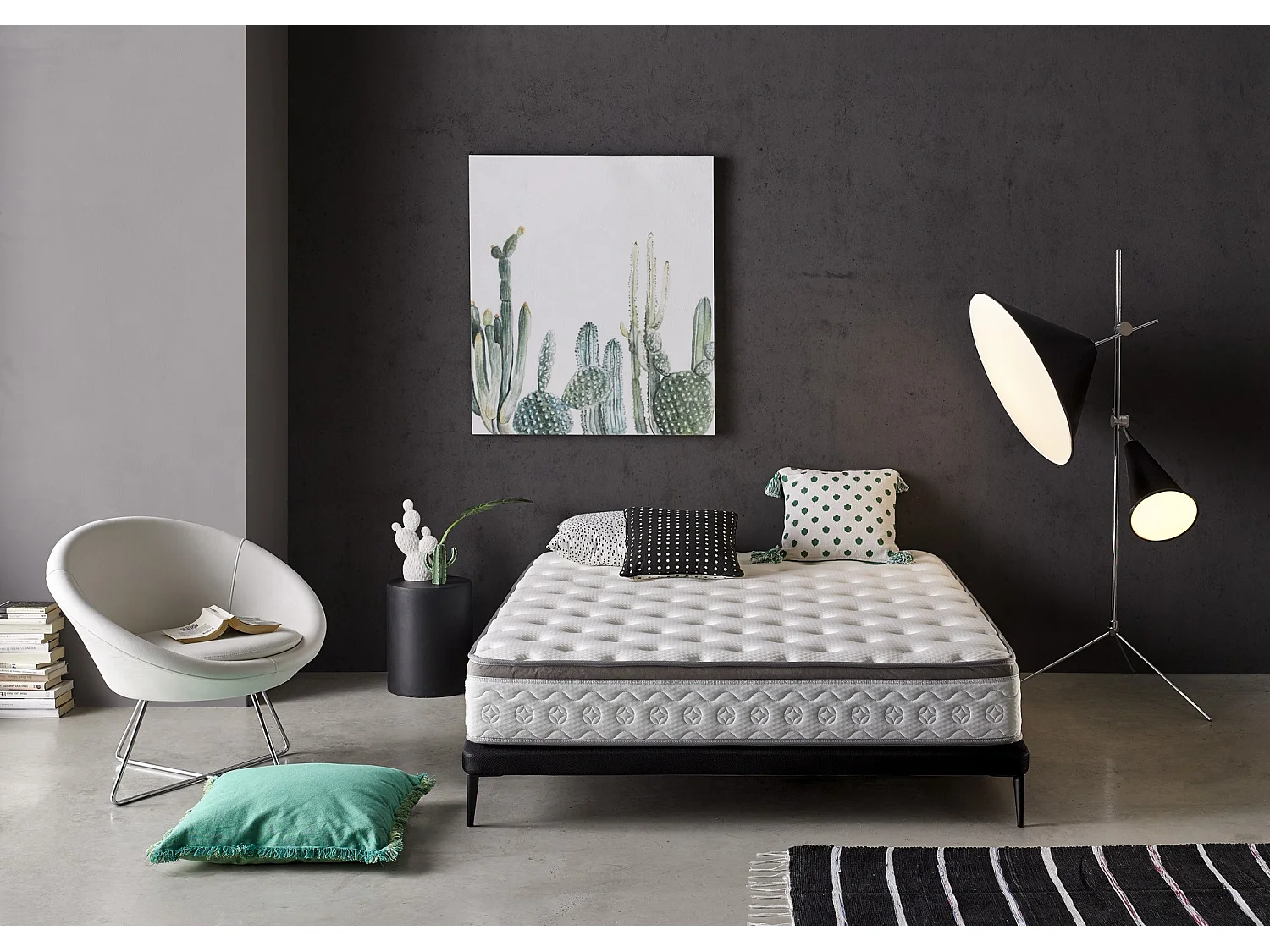 Colchón Visco Luxury Crystal Premium 140x180 Altura 28 cm ±2