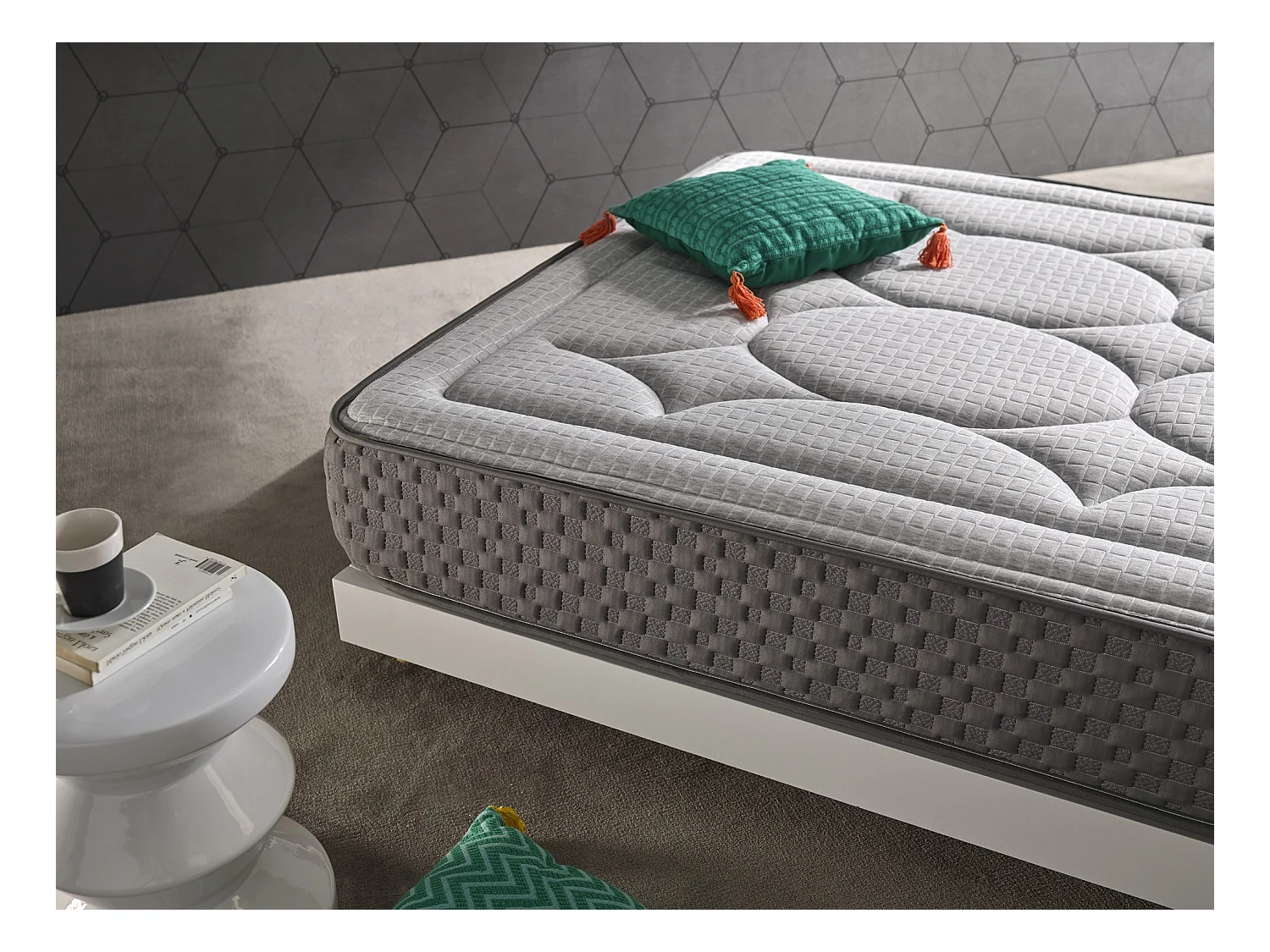 Colchón 80x180 Visco Palazzo Grafeno 28 cm +/-2 Firmeza Media-Alta.