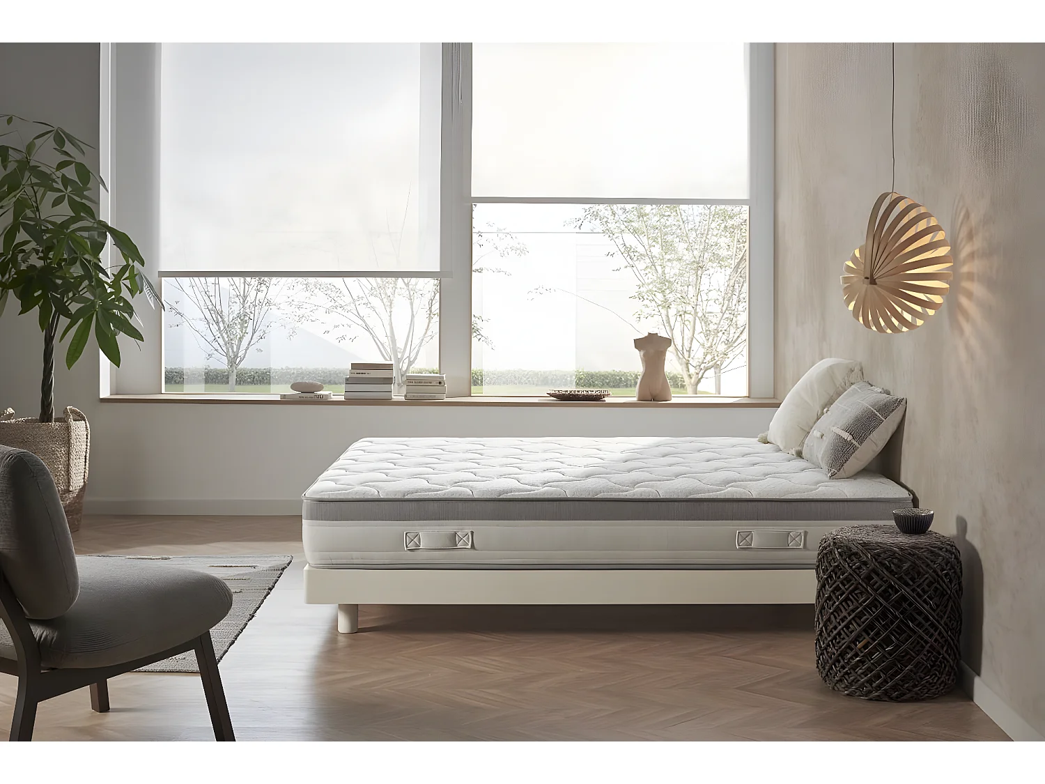 Colchón Visco con Muelles Ensacados Paradise 120x200 Altura 27cm +/-2.