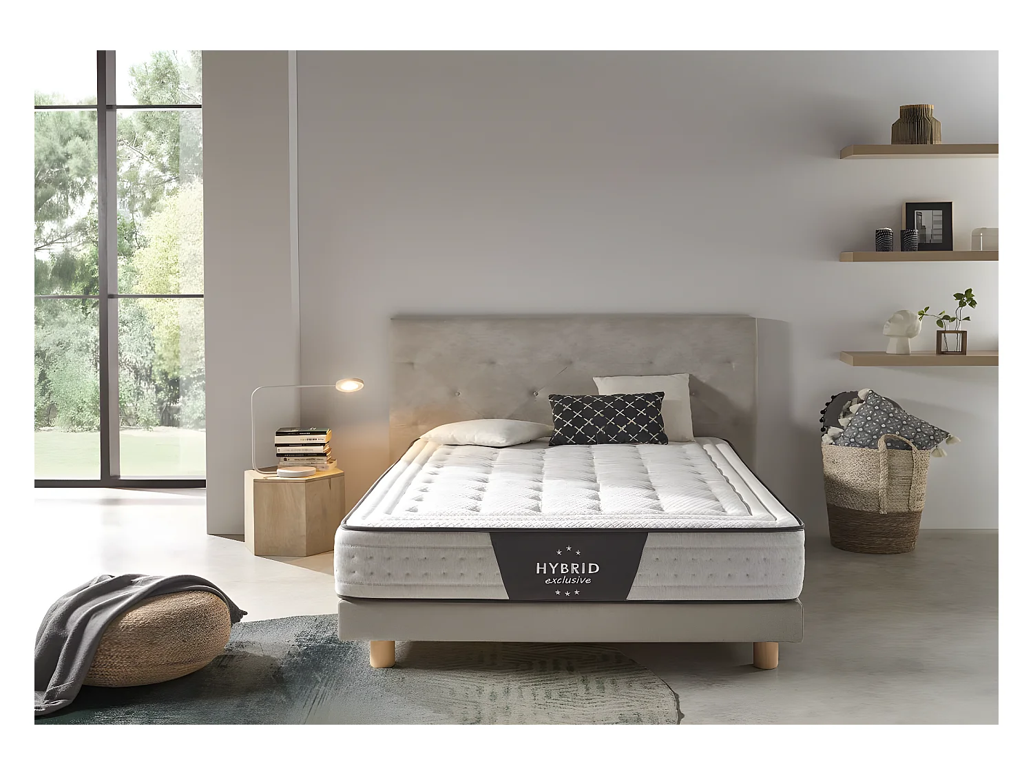 Colchón de Muelles Ensacado 80x180 Hybrid Exclusive Firmeza Media-Alta