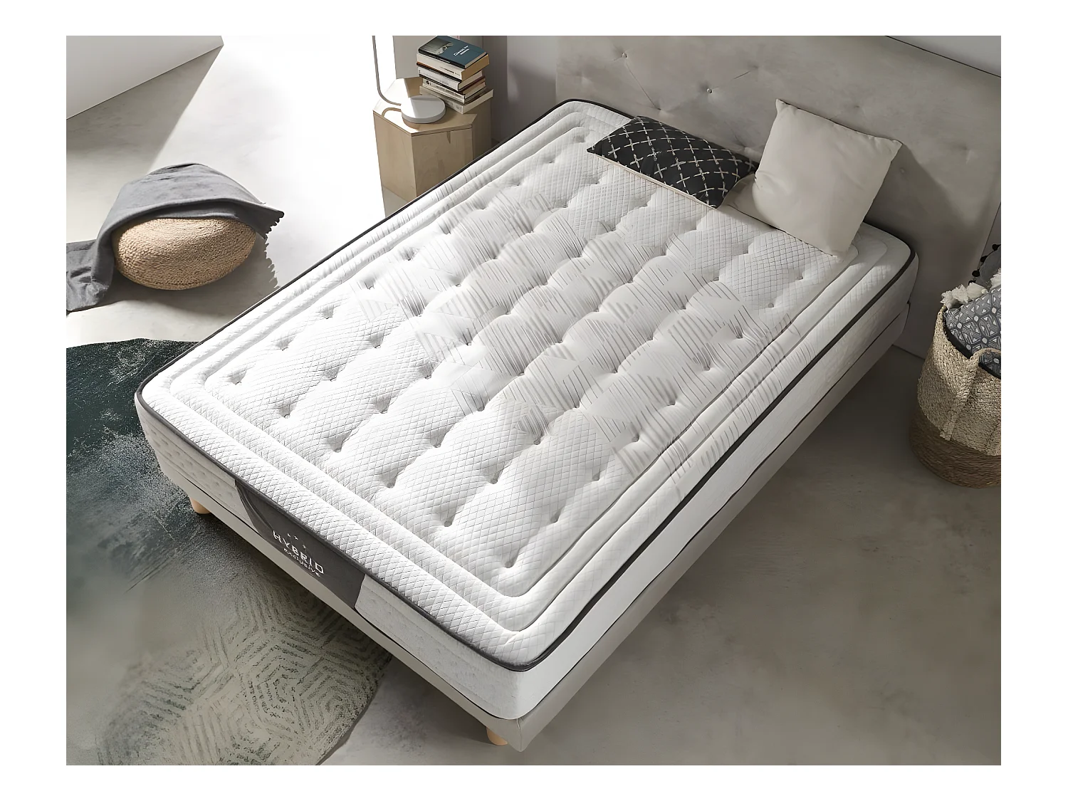 Colchón de Muelles Ensacado 80x180 Hybrid Exclusive Firmeza Media-Alta