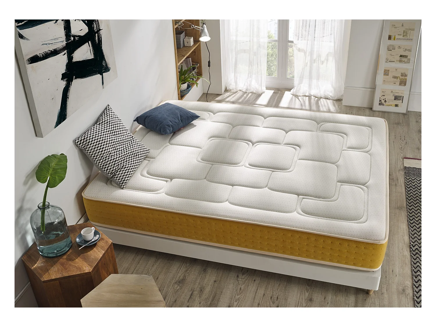 Colchón Visco Elite Gold H21 90x200 Altura 21cm ±2