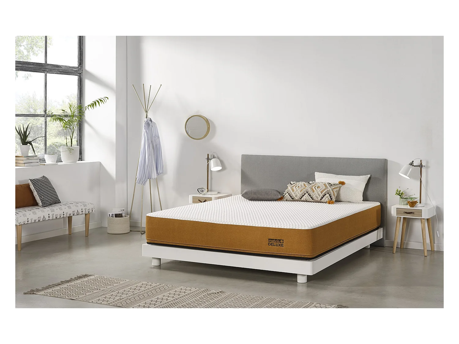 Colchón Viscoelástico. Deluxe 140x200 Especial Sobrepeso Altura 25cm ±2