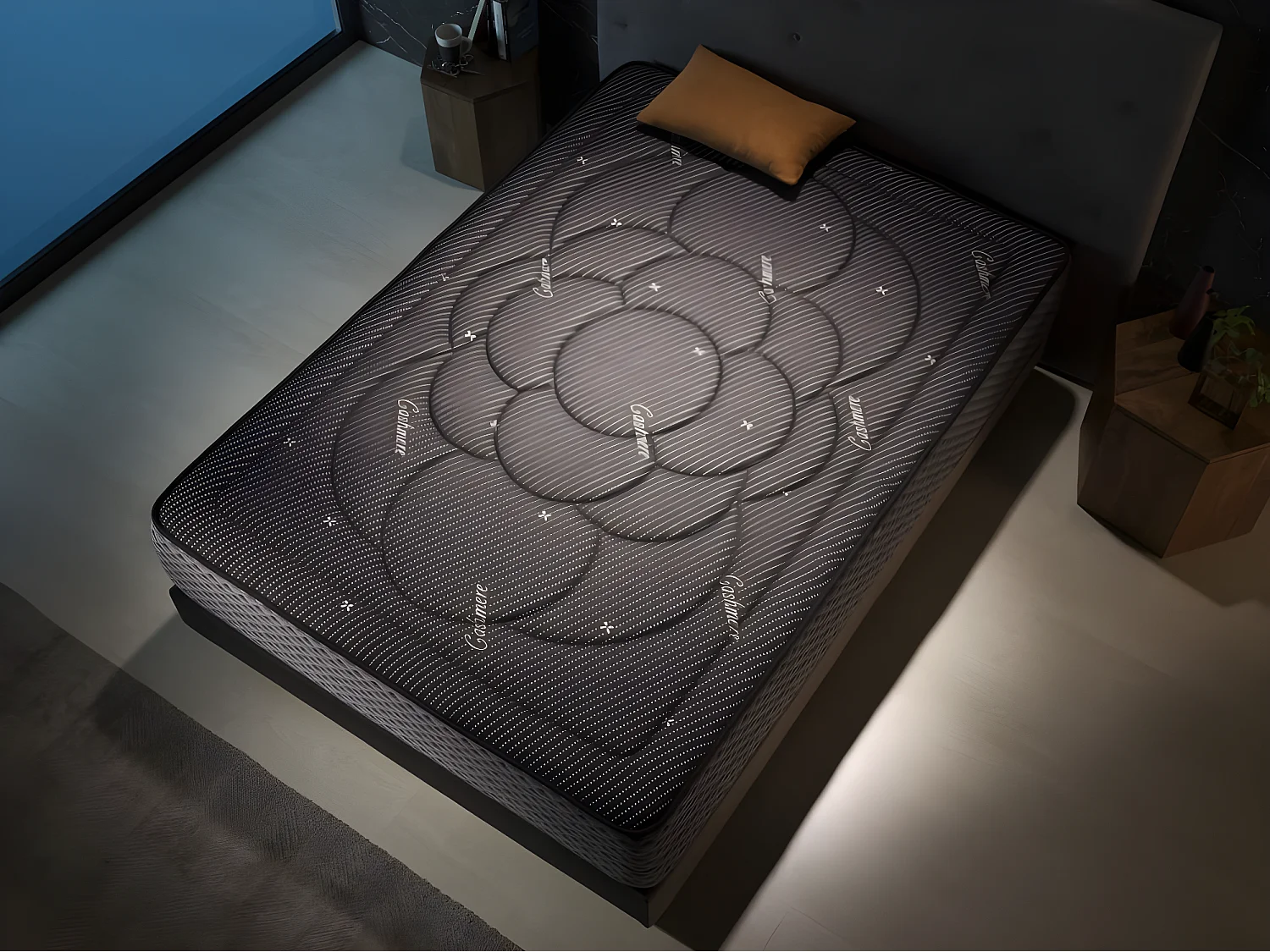 Colchón Visco 160x200 Cashmere Night Confort Altura 30cm Firmeza Media-Alta.