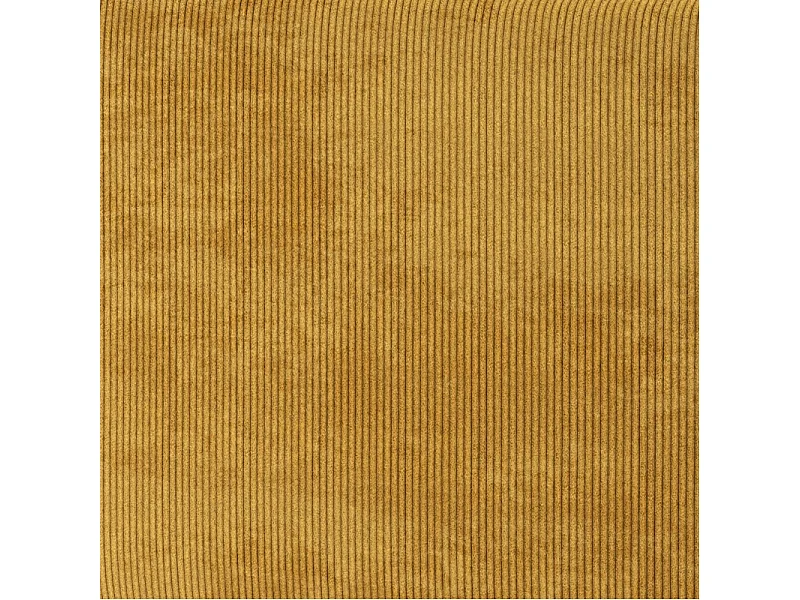 Canapé droit MARIUS convertible  velours côtelé moutarde