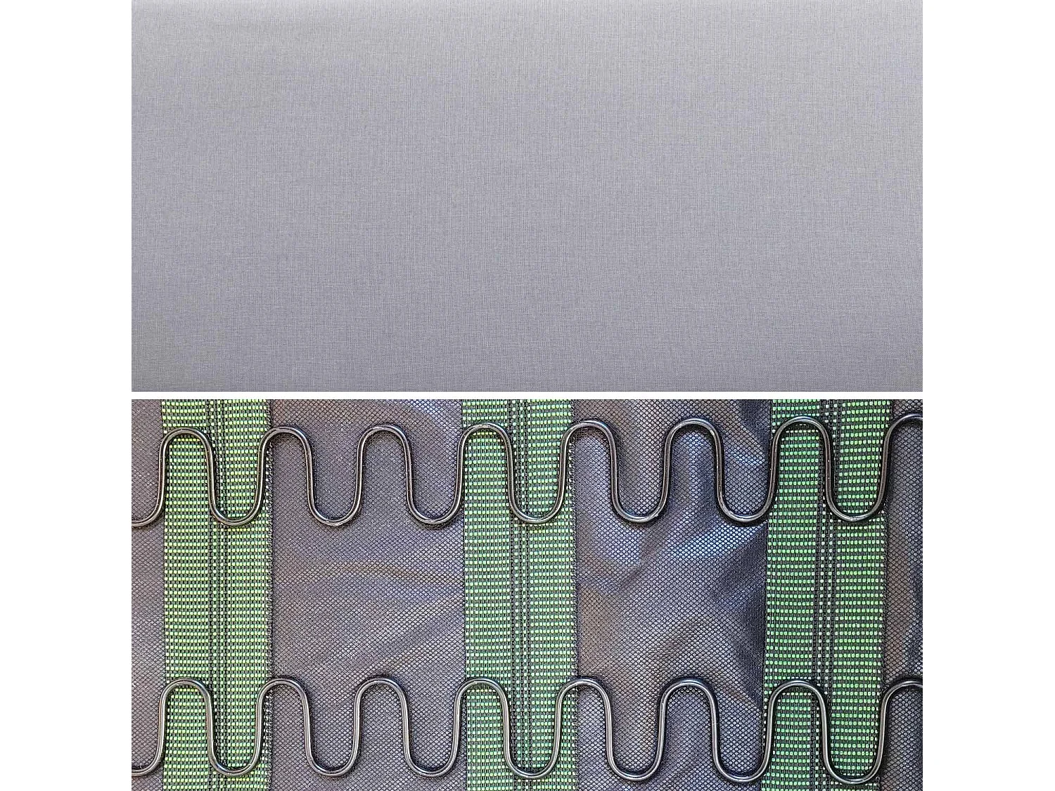 Sofá o banco con tela y patas de madera, 2 plazas gris claro