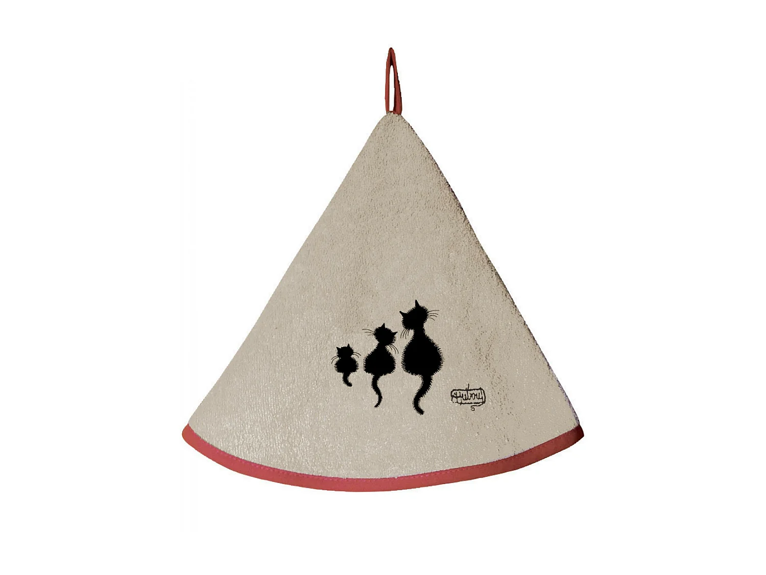Handdoek Dubout 3 chats Twijn diameter 60 cm