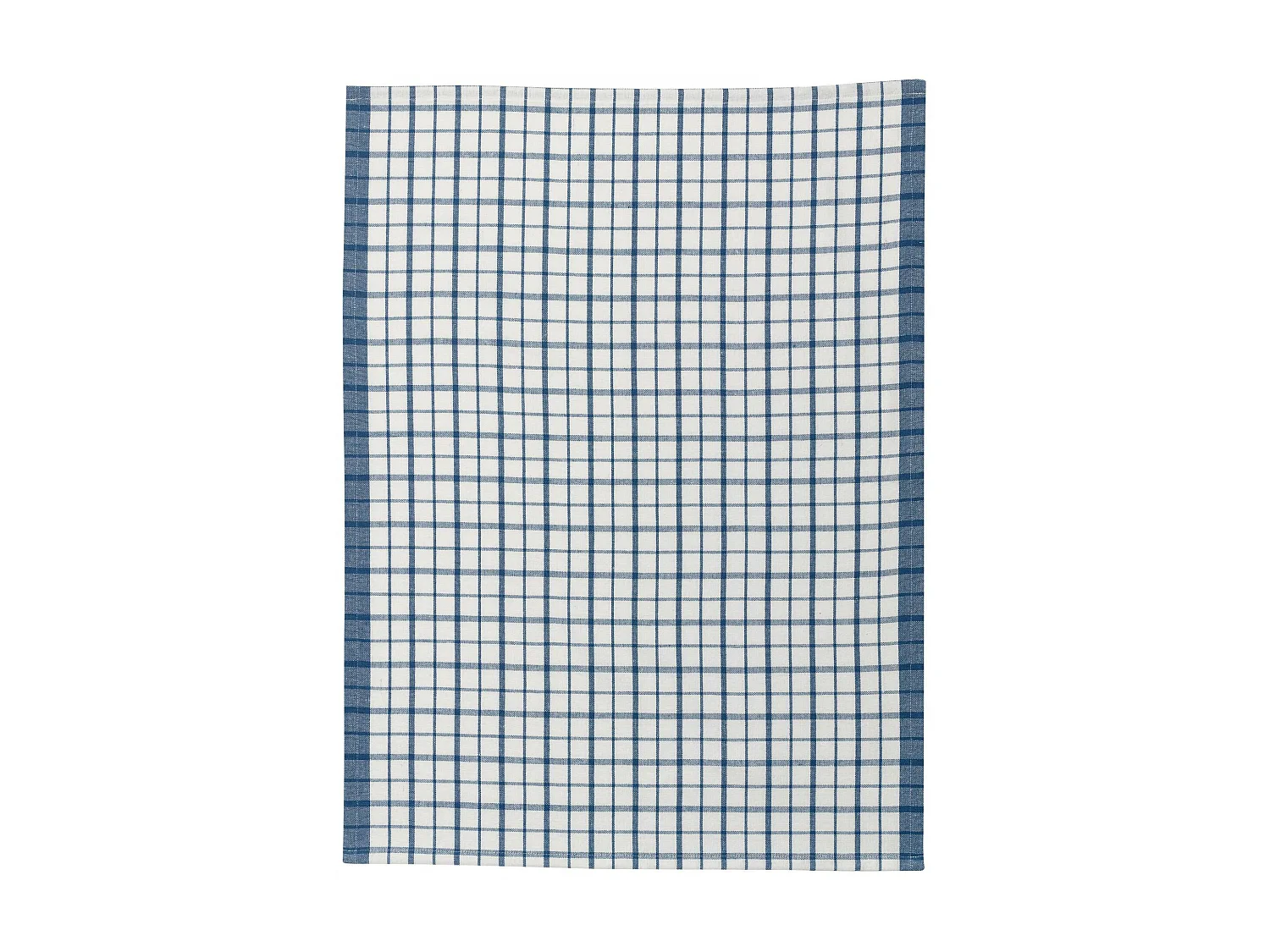 Torchon recyclé Evan blanc/bleu 50 x 70 cm Winkler