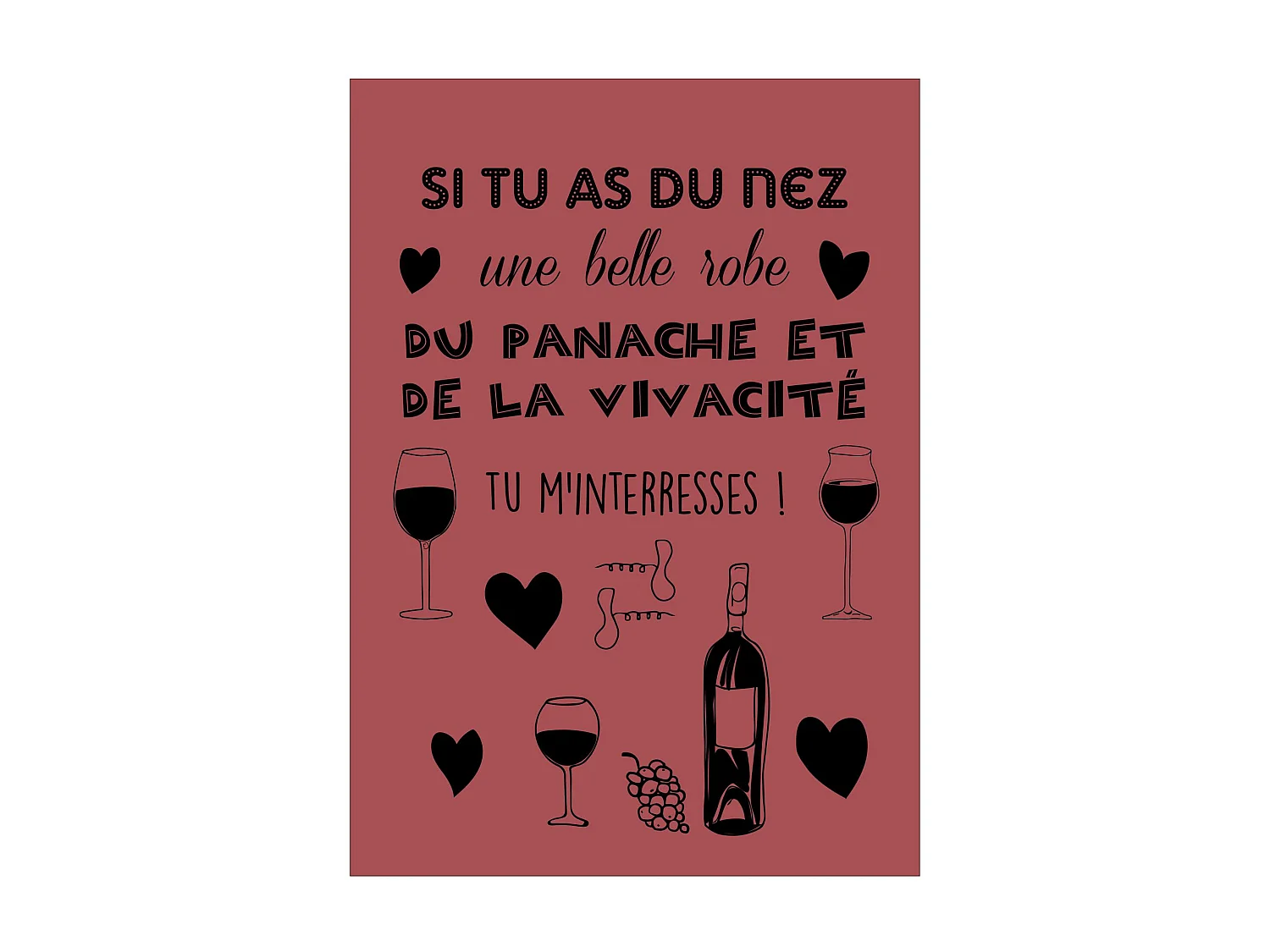 Theedoek Le panache et la vivacité Multico 50 x 70 cm