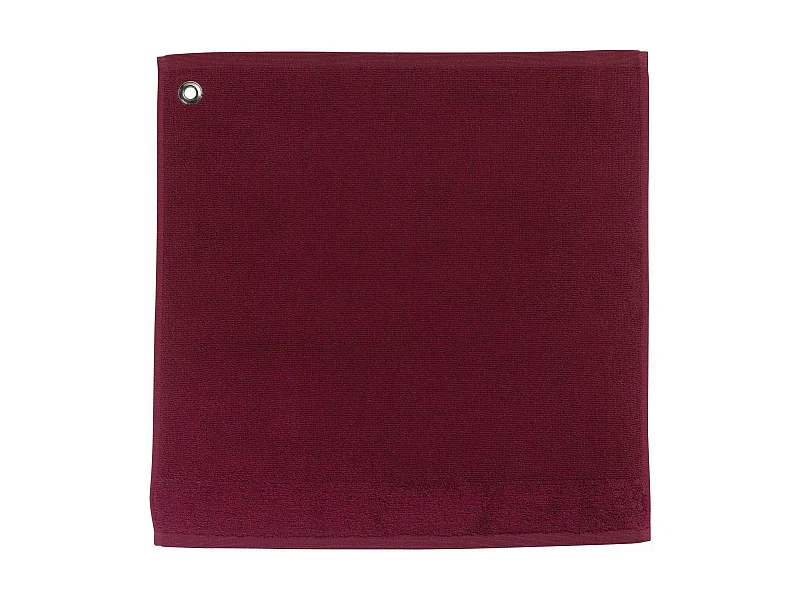 Toalha de mão com ilhó Curl Borras de vinho 50 x 50 cm