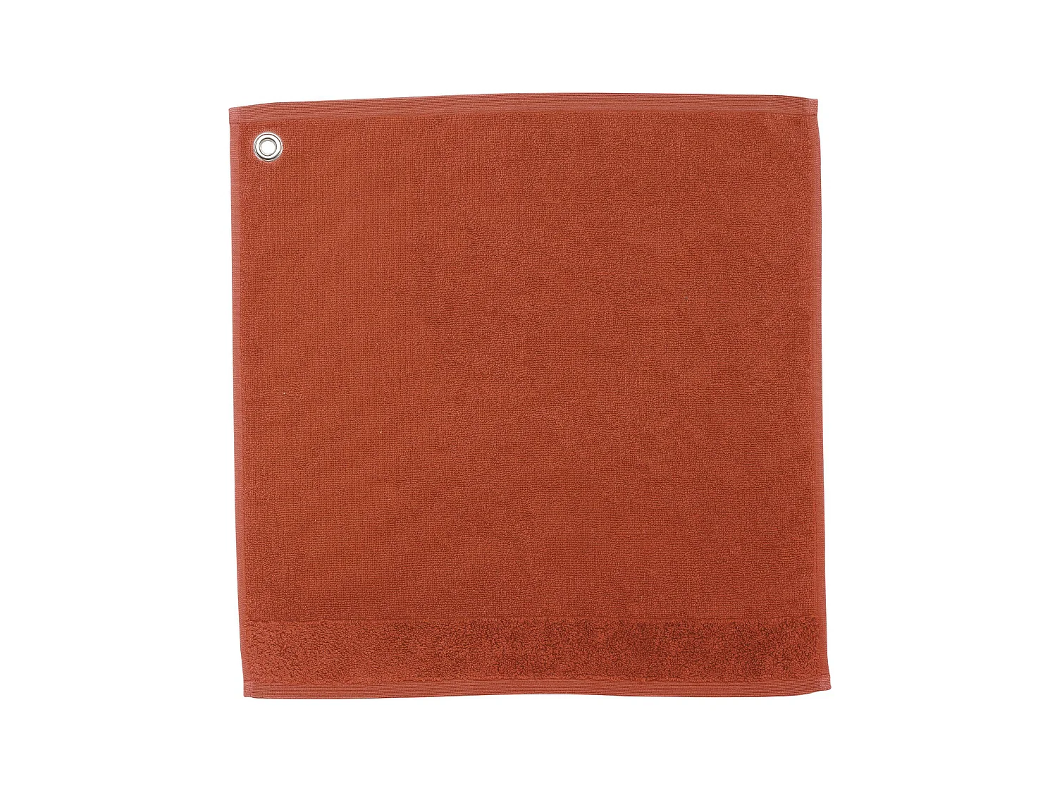 Handdoek met oogje Curl Terracotta 50 x 50 cm