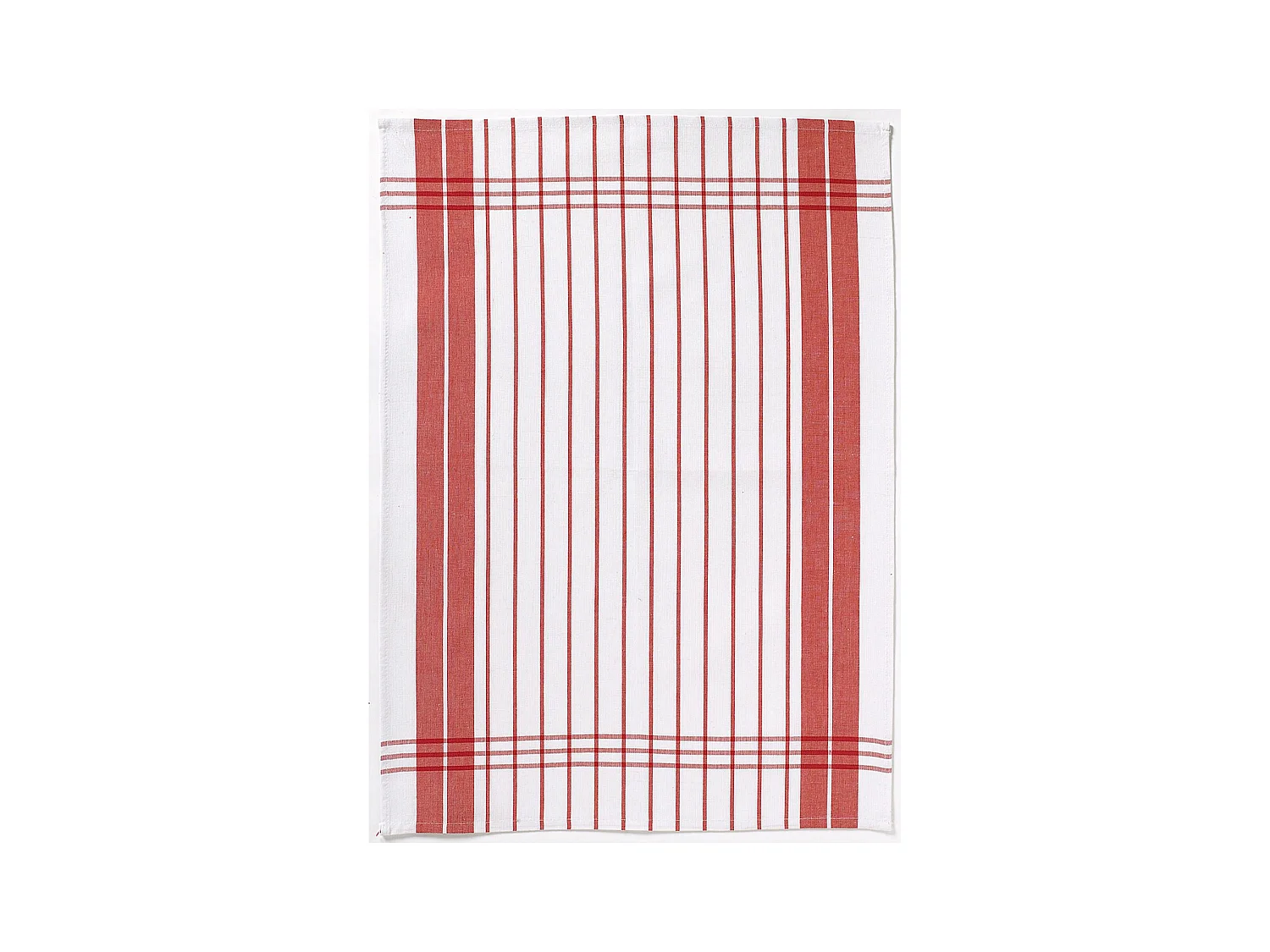 Theedoek Petites Rayures Rood 50 x 70 cm