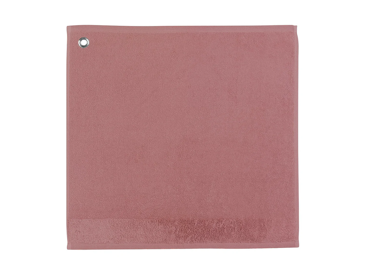 Essuie-mains oeillet Curl bois de rose 50 x 50 cm Winkler
