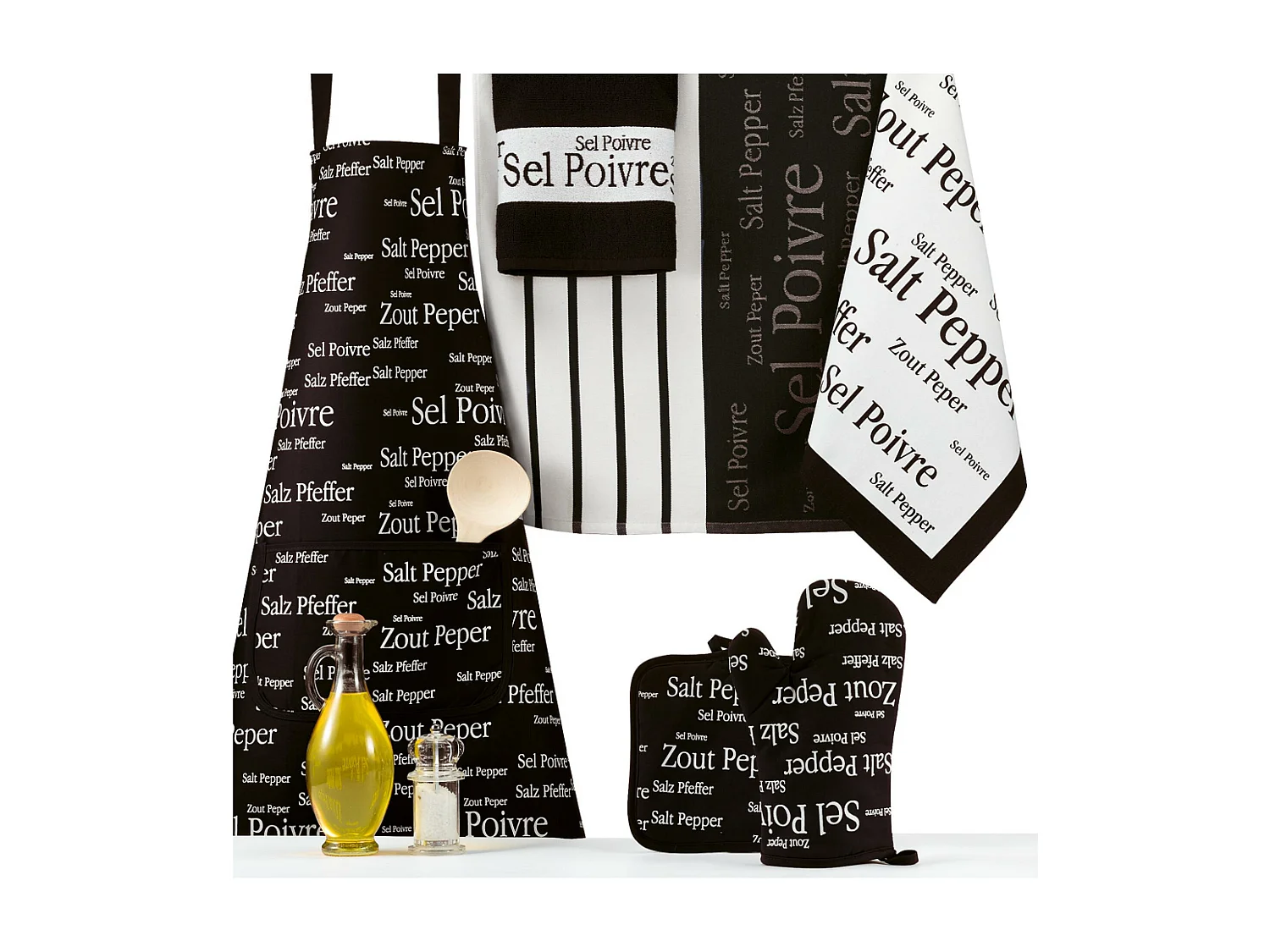 Strofinaccio Sel & Poivre Nero 50 x 70 cm