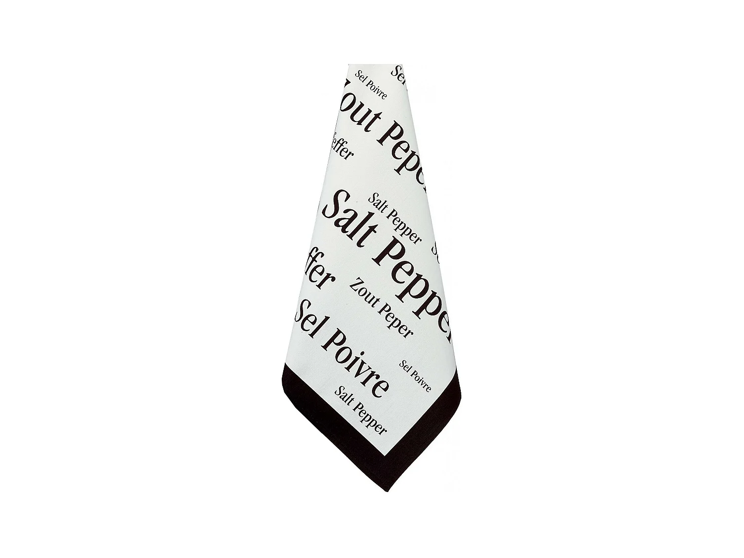Torchon Imprimé Sel & Poivre noir 50 x 70 cm Winkler