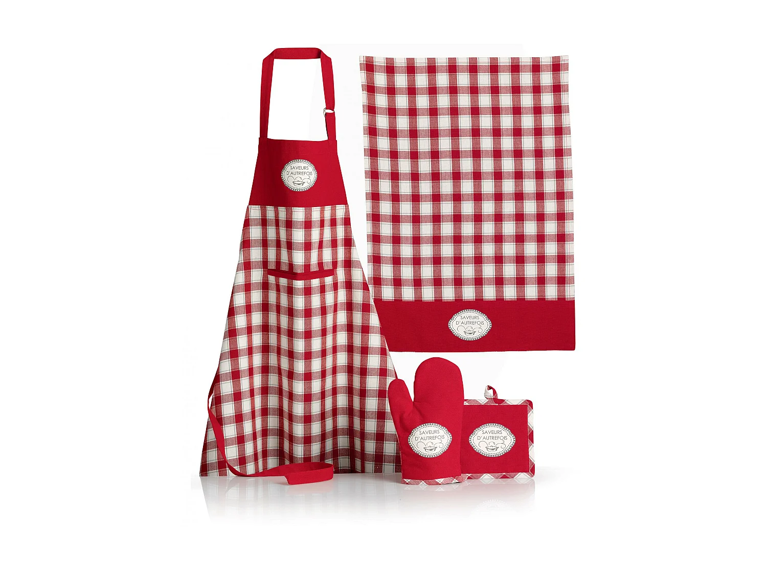 Torchon Saveurs d'autrefois rouge 70 x 50 cm Winkler