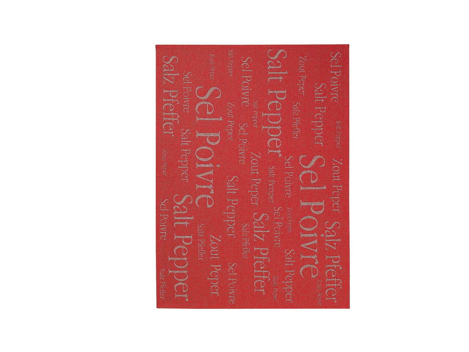 Gemengde theedoek Sel & Poivre Rood 50 x 70 cm