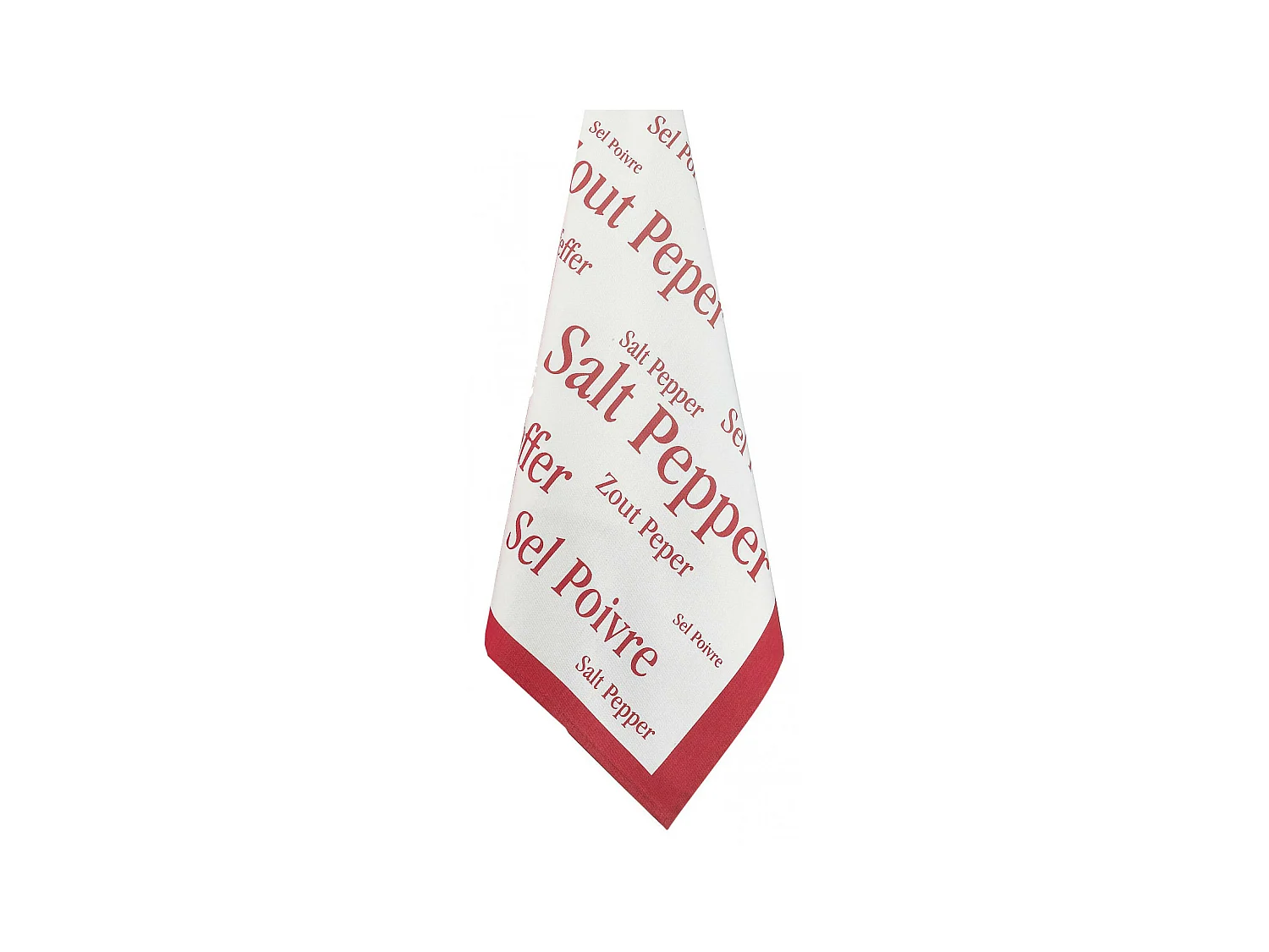 Torchon Imprimé Sel & Poivre rouge 50 x 70 cm Winkler