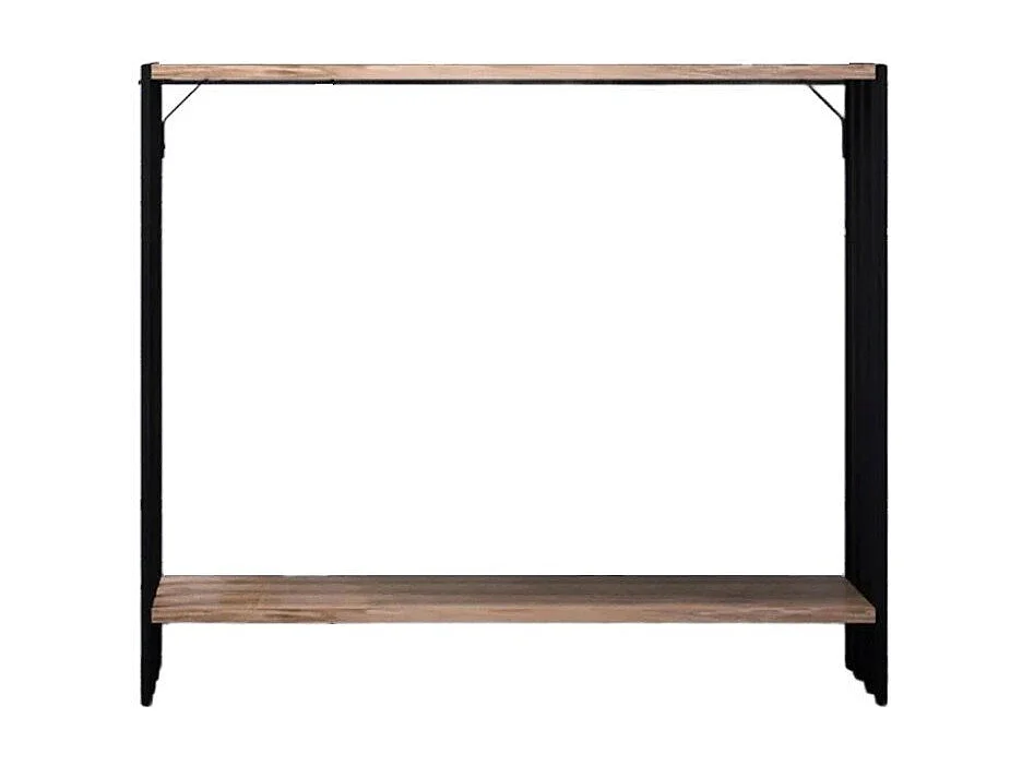 Console décor pin atlantique et noir L90 cm - VERONA