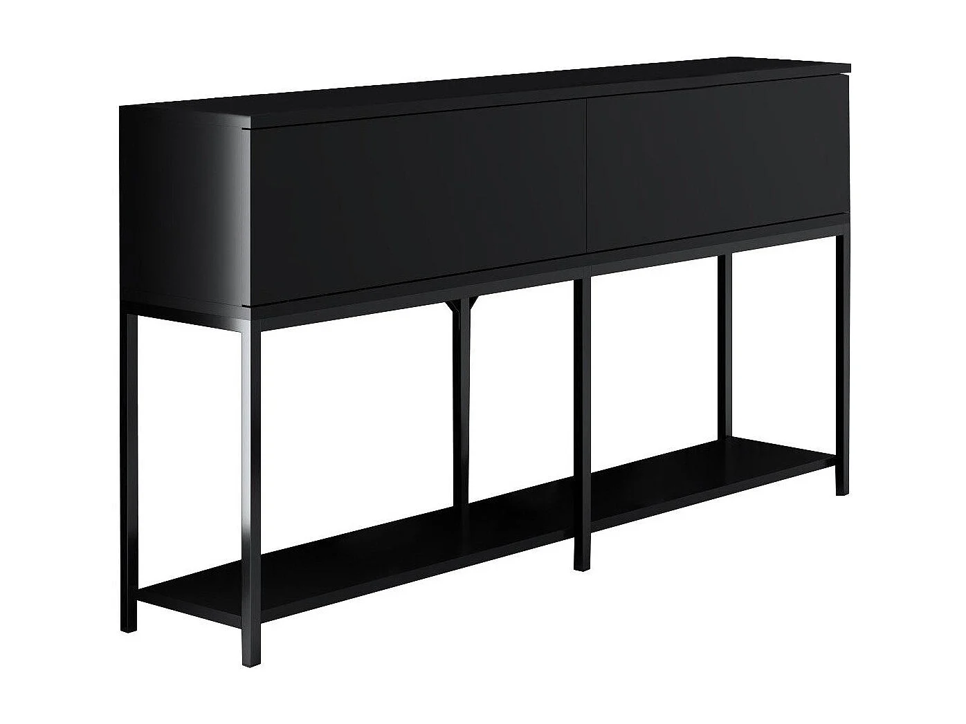 Aparador Lord Negro 150x30x80 cm