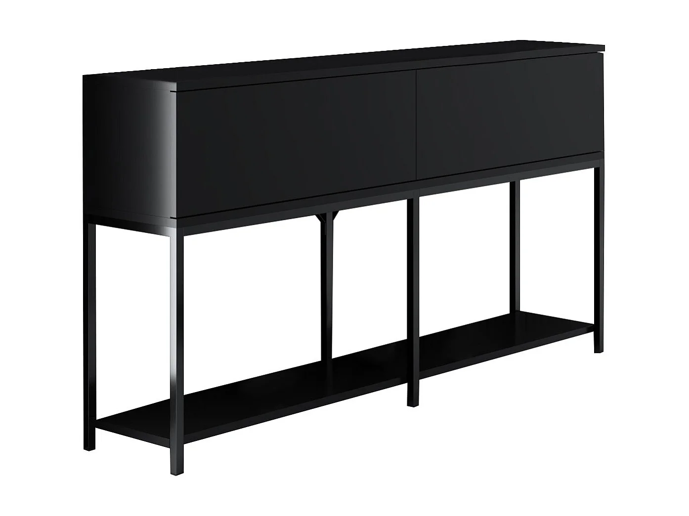 Aparador Lord Negro 150x30x80 cm