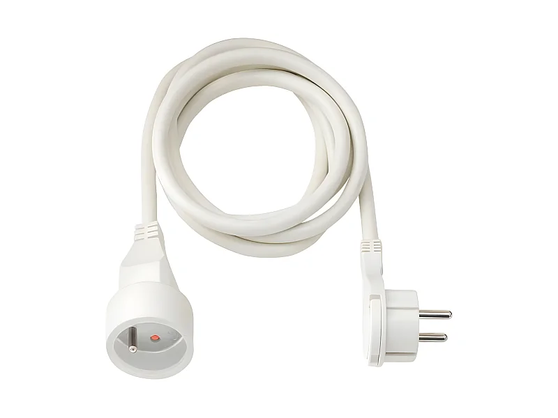 Brennenstuhl Rallonge 2m de cable avec fiche plate utilisation en interieur