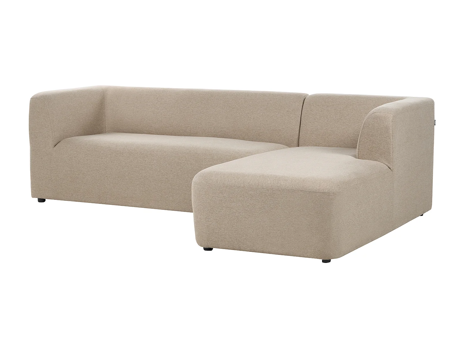 Hoekbank LAXA Stof Beige 4-zitter Linkerzijde