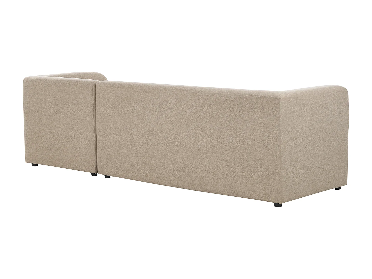 Hoekbank LAXA Stof Beige 4-zitter Linkerzijde