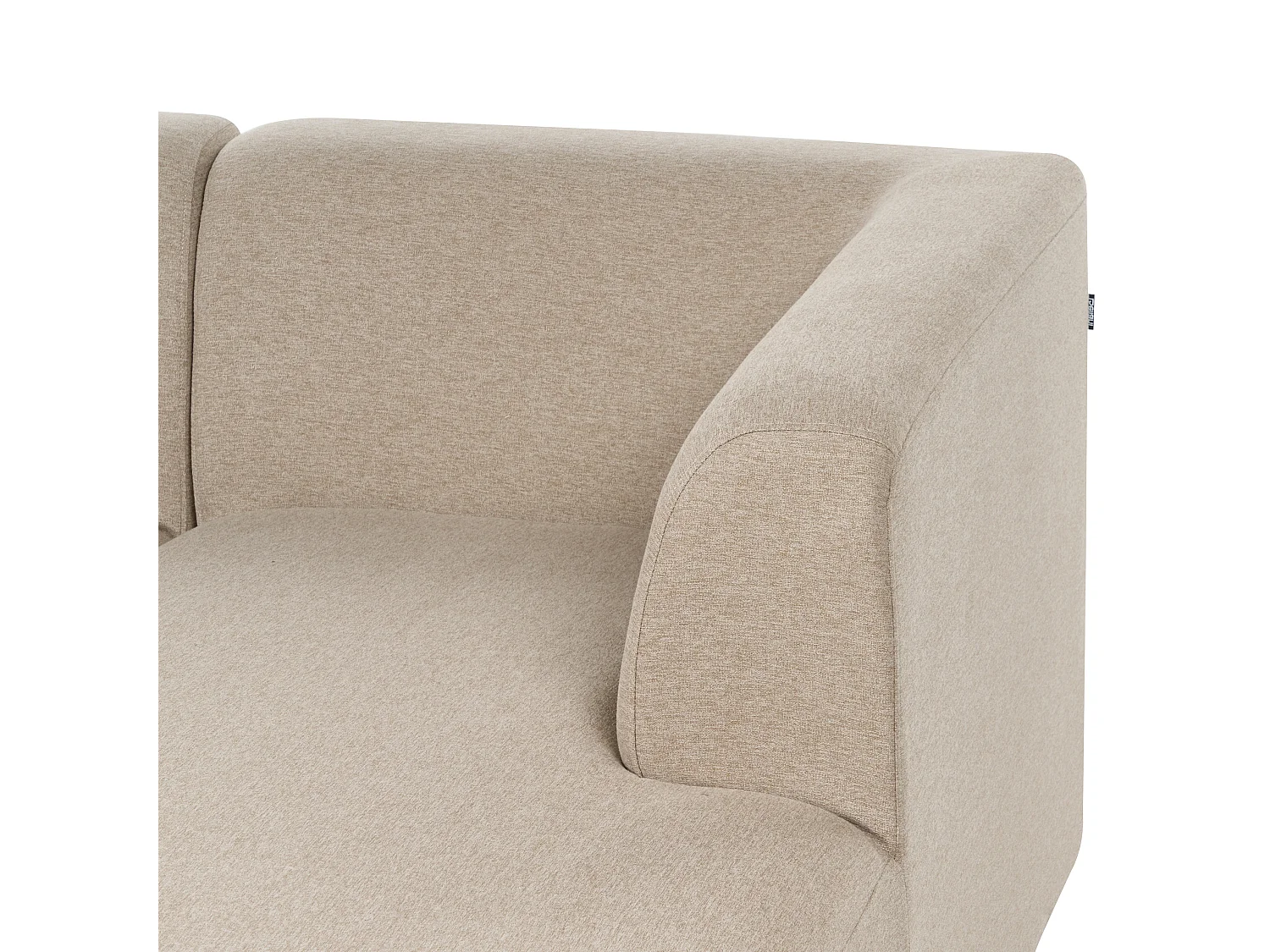 Hoekbank LAXA Stof Beige 4-zitter Linkerzijde