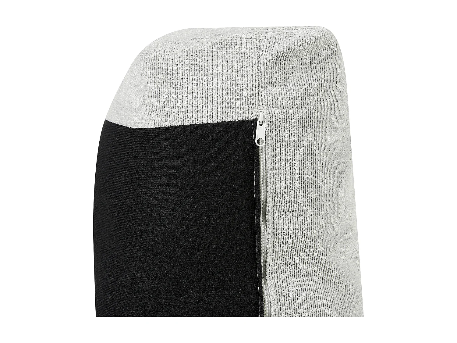 Canapé 3 Places d'Angle à droite avec Taies Lavables et Chaise Longue en Tissu Chenille Gris Clair Maloy