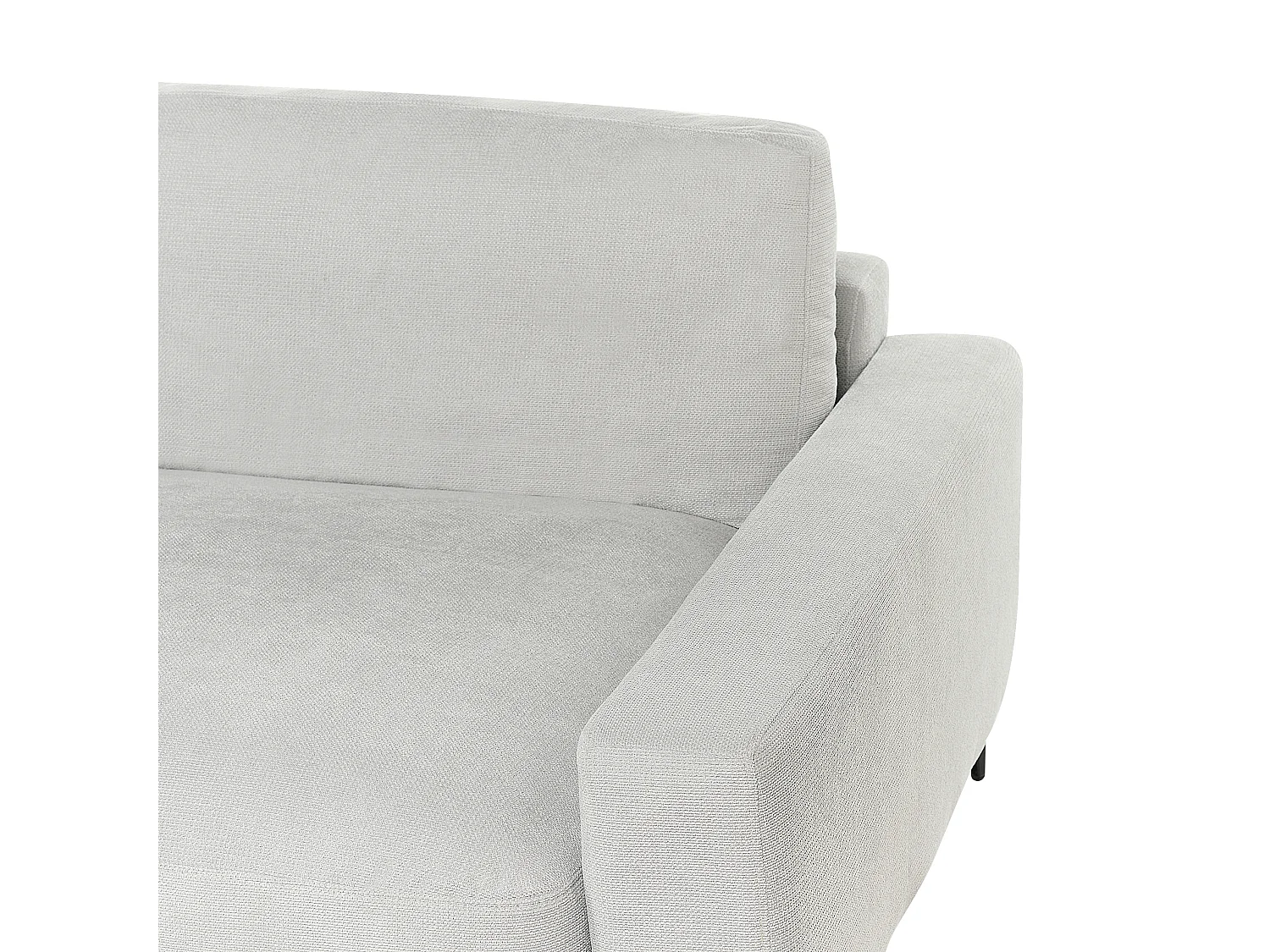 Narożnik MALOY Szenil Jasnoszary dla 3 osób Lewostronny