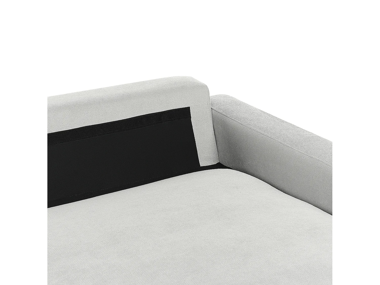 Narożnik MALOY Szenil Jasnoszary dla 3 osób Lewostronny